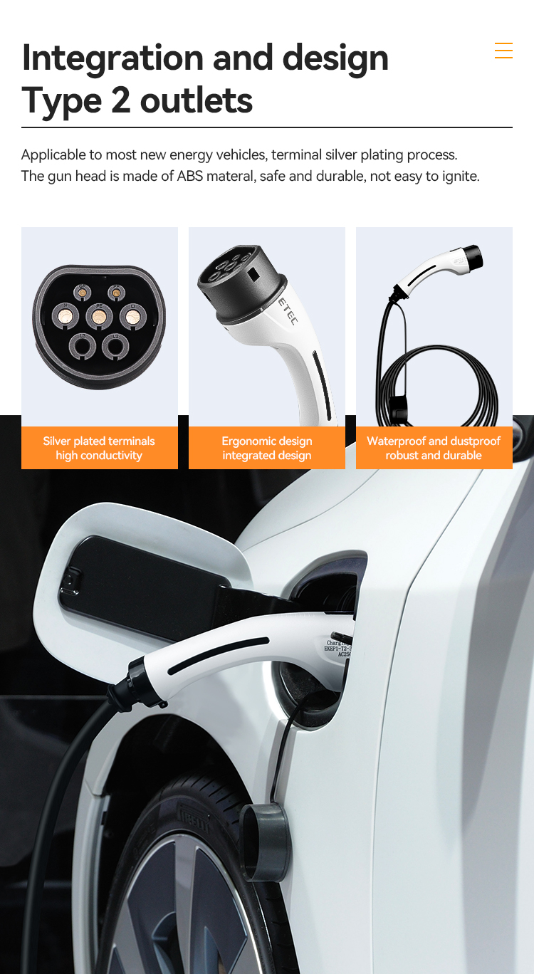 7m EV Cable Plug Electric Car 16A 1P Single Phase Type 2 Vehicle Hybrid  Black UK - Helia Beer Co