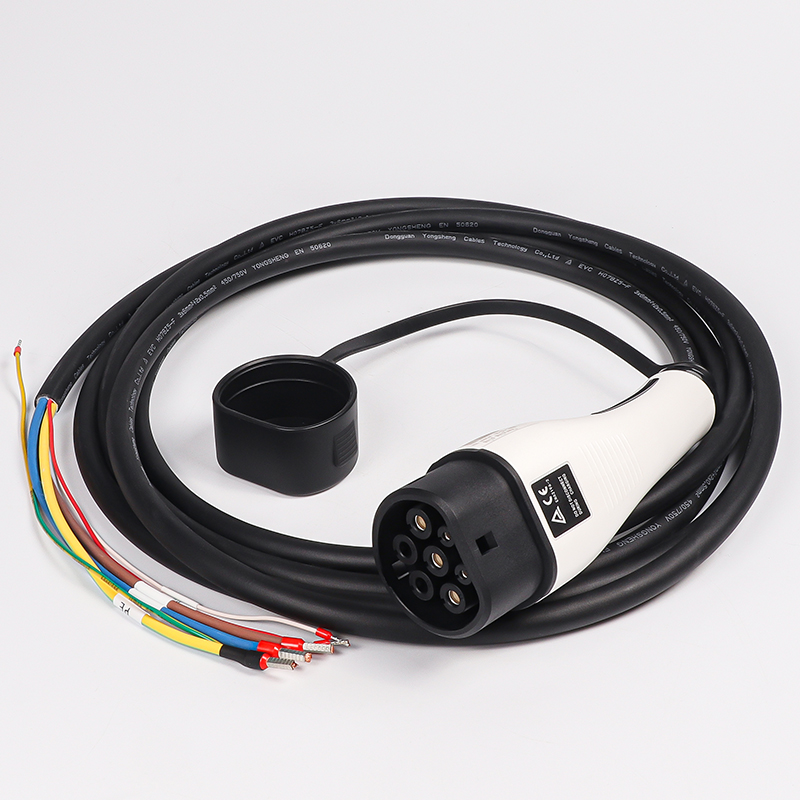 type-2 ev charging cable for wall box charger iec 62196-2 single