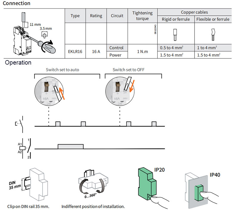 EKLR16 Impulse Relays,Impulse Relays EKLR16 China Zhejiang ETEK
