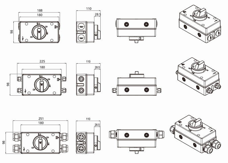 ekd6 el32 renclosure dc isolator 16