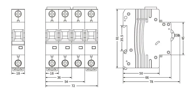 ekm1 63dc 6ka 10ka dc mcb 6