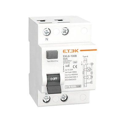 EKL6-100B 10KA B Type RCCB Residual Current Circuit Breaker