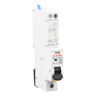 EKL7-40AFD(UK type): Arc fault detection device AFDD with integrated RCBO