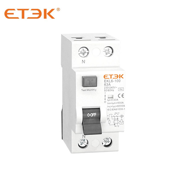 EKL6-100 6kA/10kA Electromagnetic type RCCB