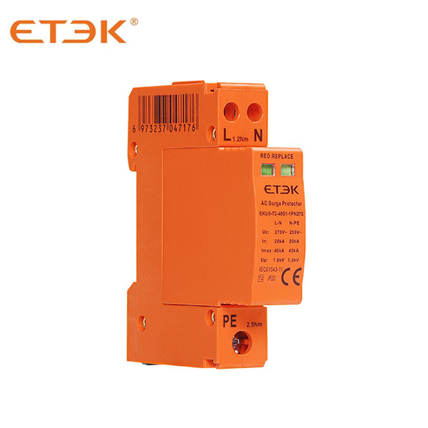 ETEK EKU6-T2-40S Class T2 Imax 40KA AC Surge Protective Device 275V SPD